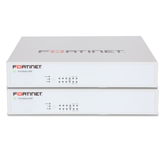 Fortinet FortiGate 80F-POE Firewall Cluster (FG-80F-POE-HA) mit Advanced Threat Protection (ATP) Bundle, 1 Jahr