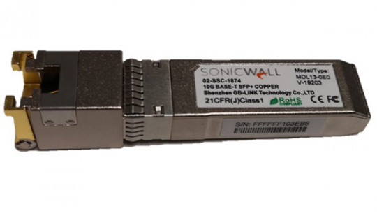 SonicWall SFP/SFP+ Modules 10GBASE-T Transceiver Copper RJ45 Module