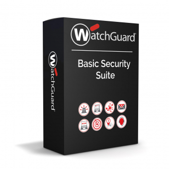 WatchGuard Basic Security Suite Lizenz für WatchGuard Firebox T45-PoE Firewall, Lizenz verlängern oder erstmalig kaufen, 1 Jahr