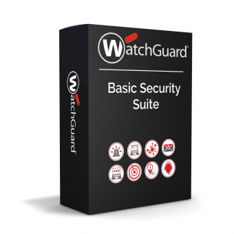 WatchGuard Basic Security Suite Lizenz für WatchGuard Firebox M290 Firewall, Lizenz verlängern oder erstmalig kaufen, 1 Jahr