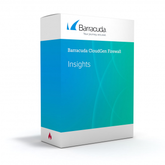 Barracuda Insights Subscription for CloudGen Firewall F180 rev. A, Buy license initially, for Model-Specific Pool License, 1 month