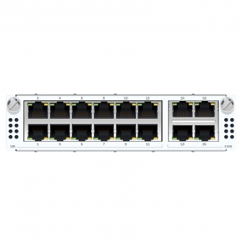 Sophos 4 port 2.5GbE copper + 12 port GbE High-density Flexi Port module (for XGS 5500/6500 models only)