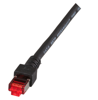 EFB-Elektronik RJ45 Patchkabel S/FTP, Cat.6, LSZH, schwarz, 50,00m 