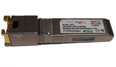 SonicWall SFP/SFP+ Modules 10GBASE-T Transceiver Copper RJ45 Module 
