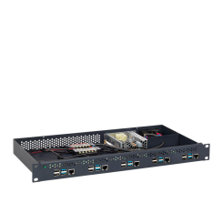 Rackmount.IT Rack Mount Kit with power supply for 5 units Raspberry Pi 4 