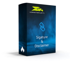 Hornetsecurity AddOn Signature und Disclaimer (ASD), 1000+ User, 3 Jahre Standard | 3 Jahre | Lizenz verlängern oder erstmalig kaufen | 1000+ User